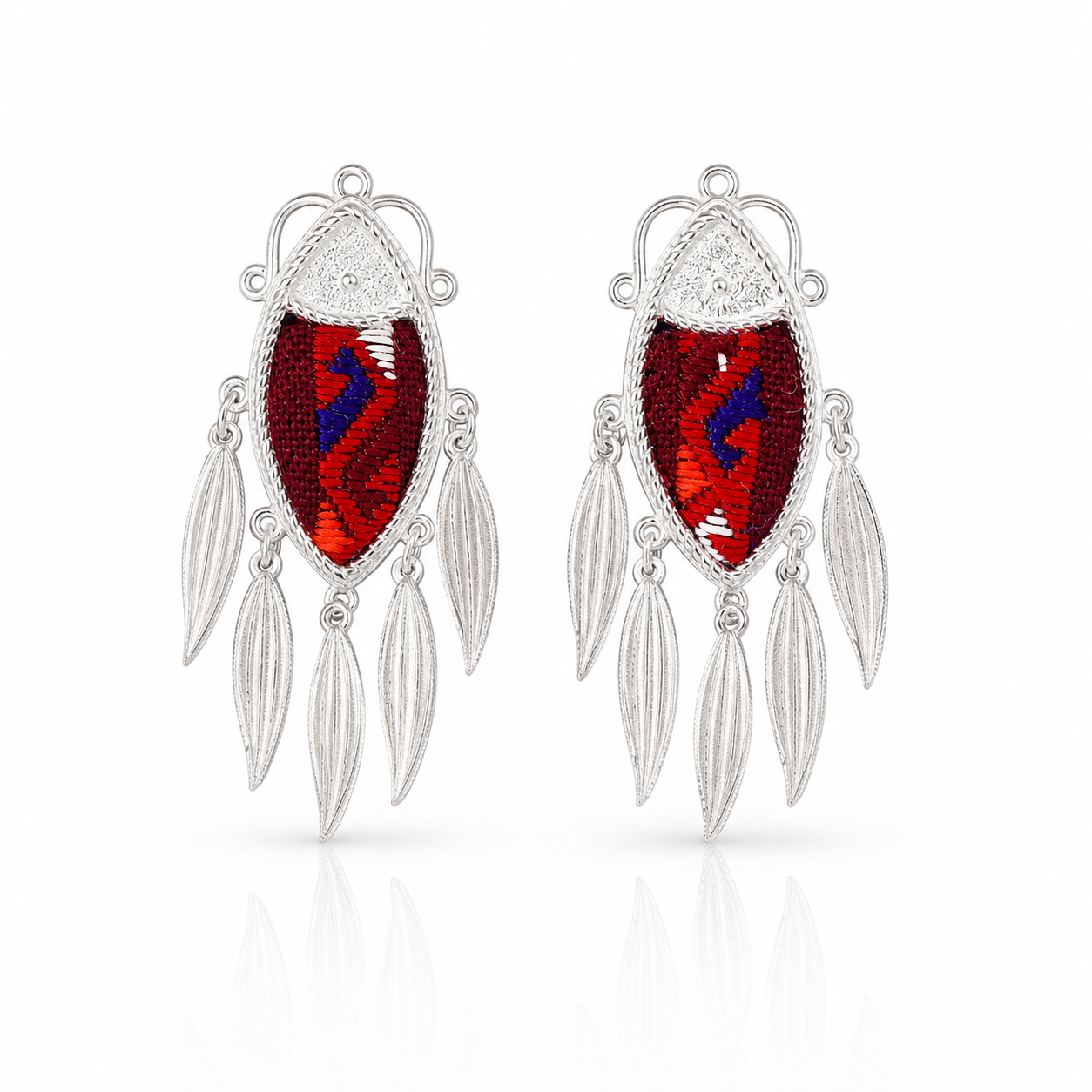 Vintage Embroidery Earrings | Heritage