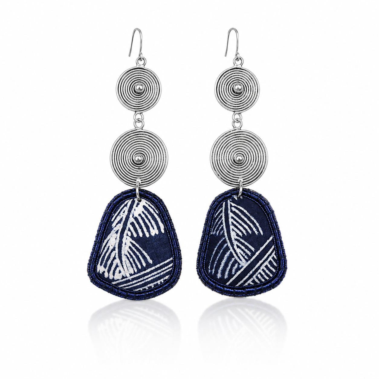 Miao Silver Earrings| Ethnic Heritage