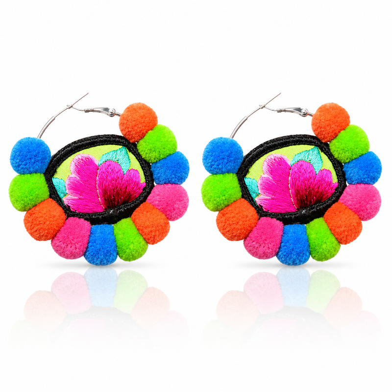 Vintage Embroidery Earrings  | Heritage