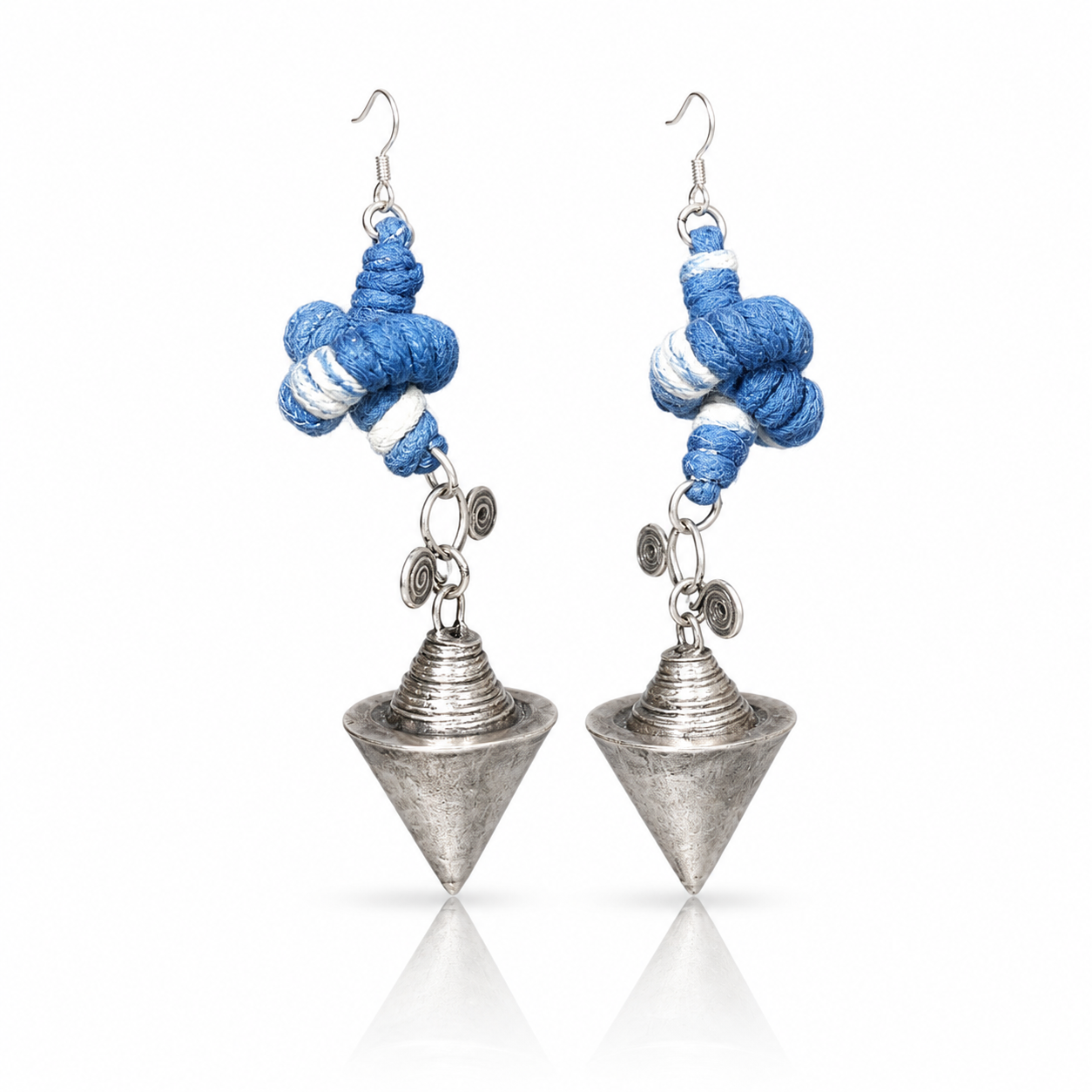 Miao Silver Earrings | Ethnic Heritage