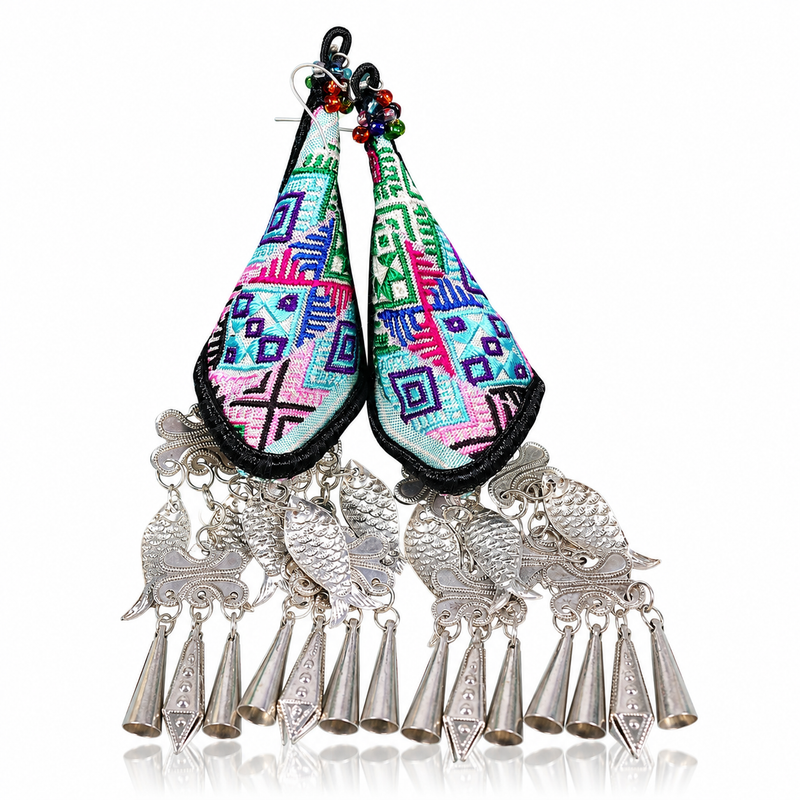 Vintage Embroidery Earrings | Heritage