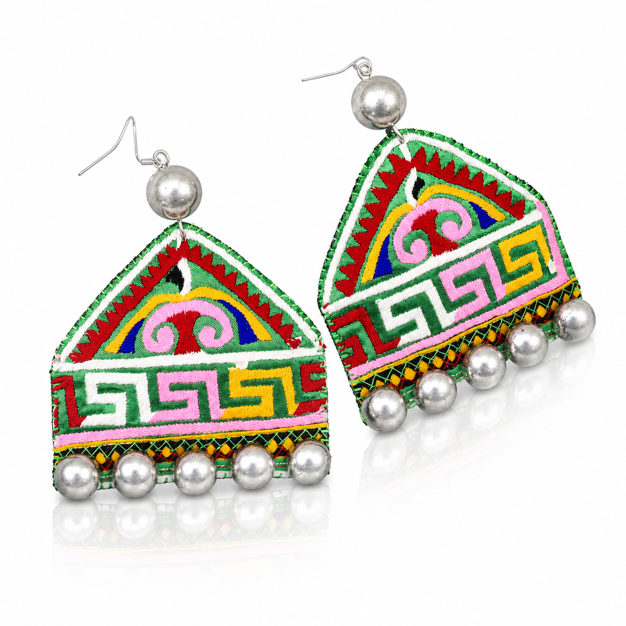 Vintage Embroidery Earrings  | Heritage