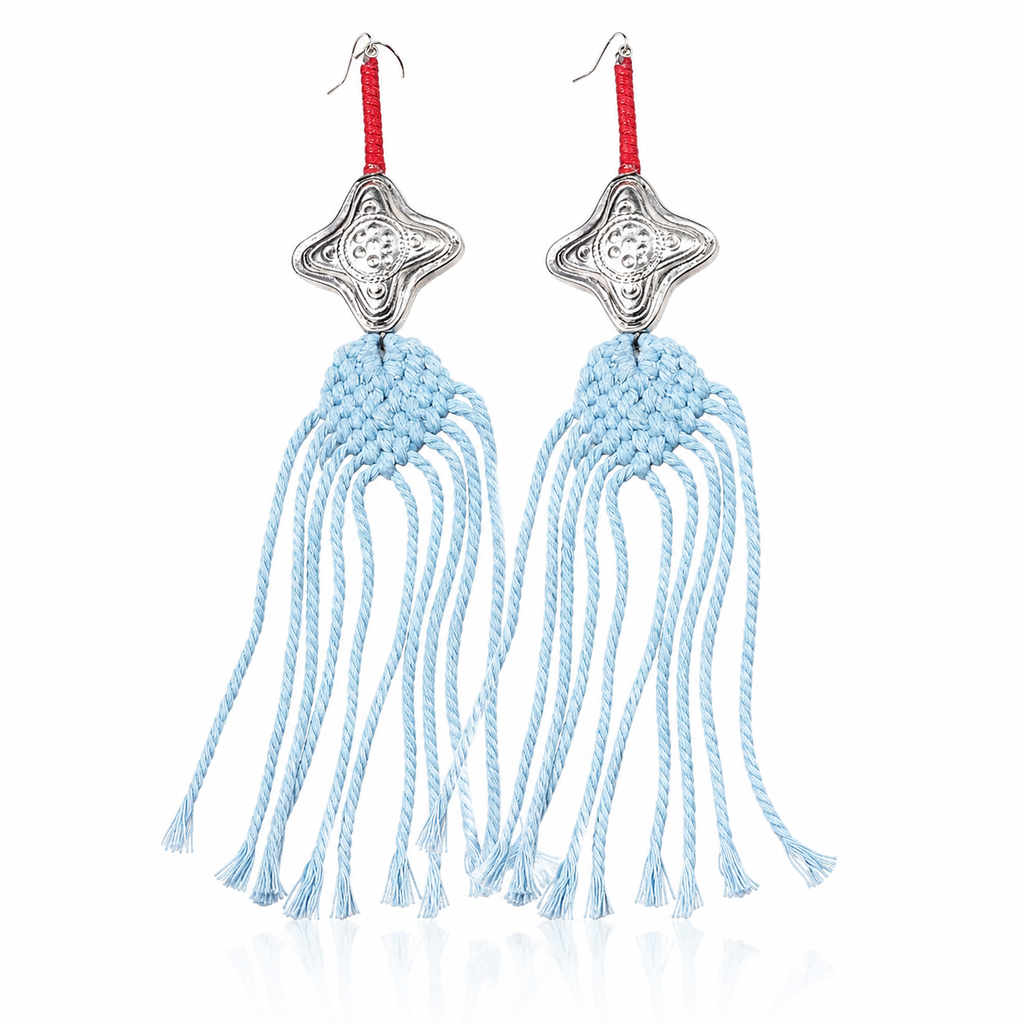 Miao Silver Earrings | Ethnic Heritage