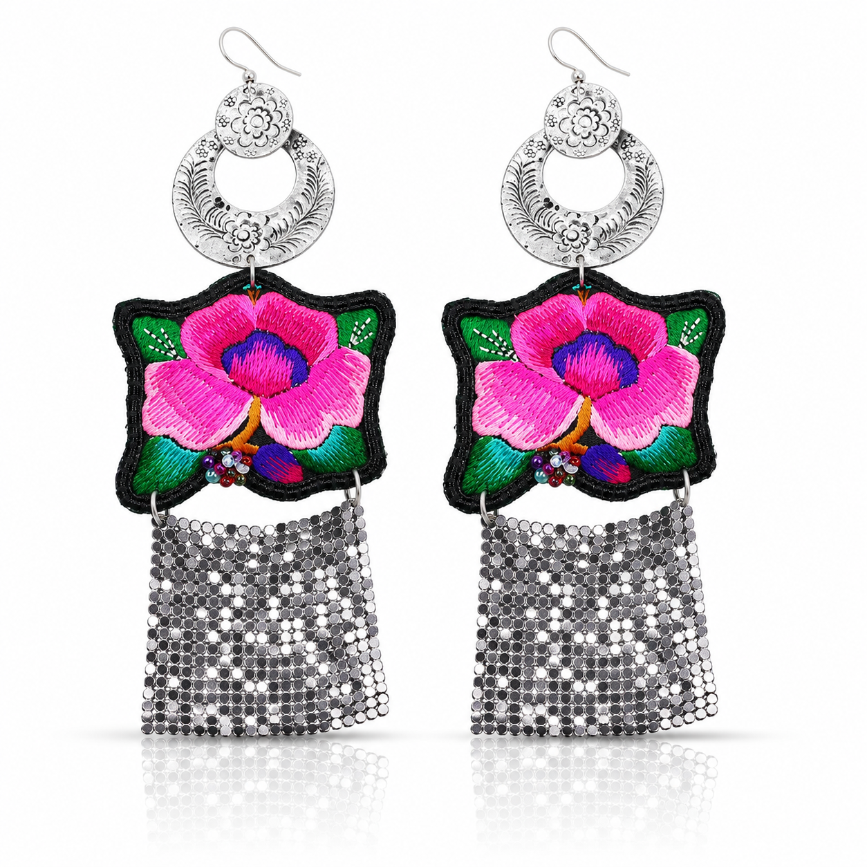 Vintage Embroidery Earrings | Heritage