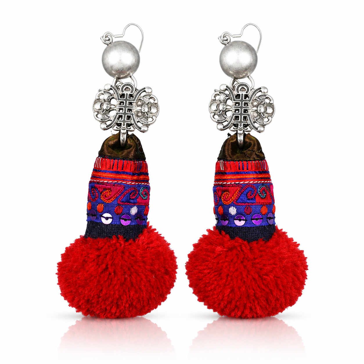Vintage Embroidery Earrings  | Heritage