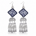 Miao Silver Earrings | Ethnic Heritage