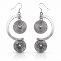 Miao Silver Earrings  | Ethnic Heritage