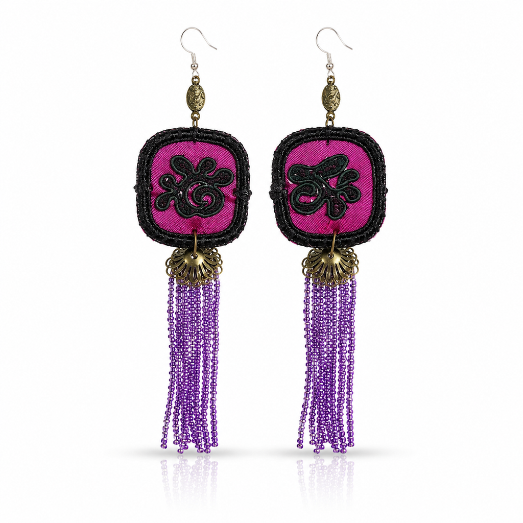 Vintage Embroidery Earrings | Heritage