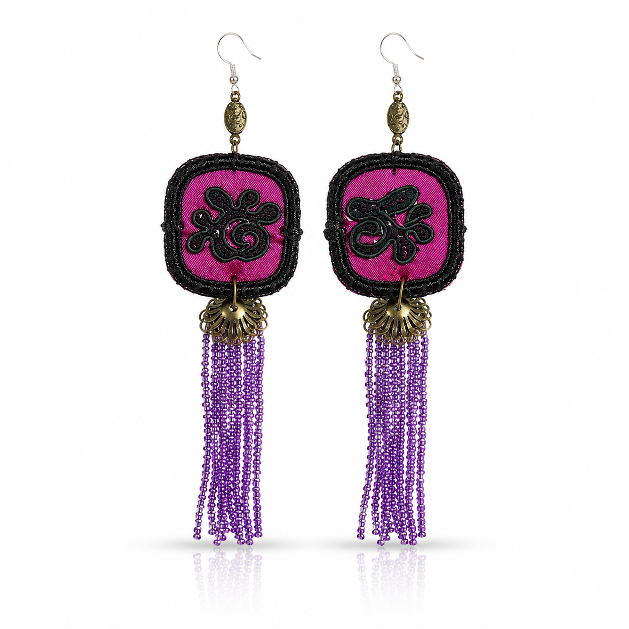 Vintage Embroidery Earrings | Heritage