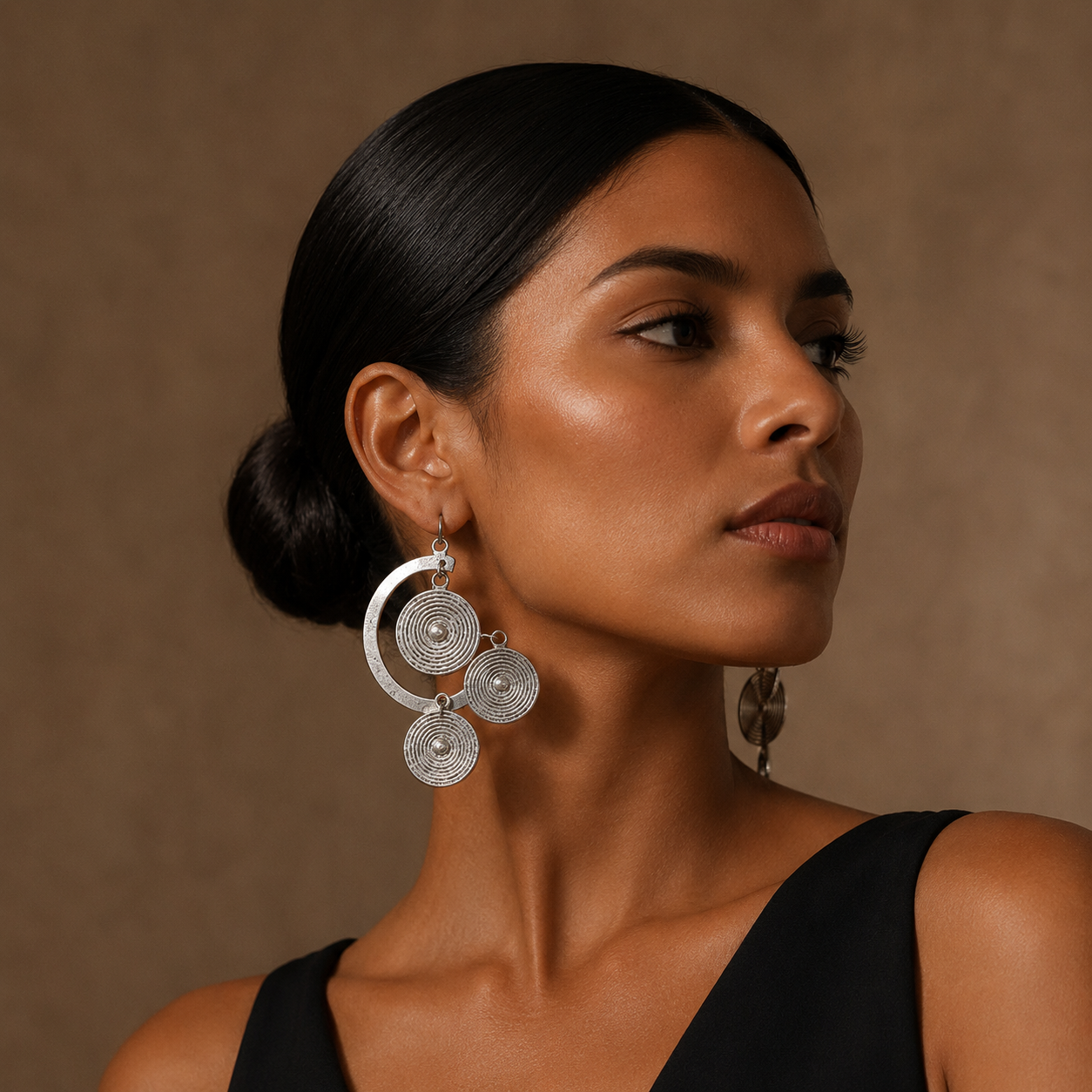 Miao Silver Earrings  | Ethnic Heritage