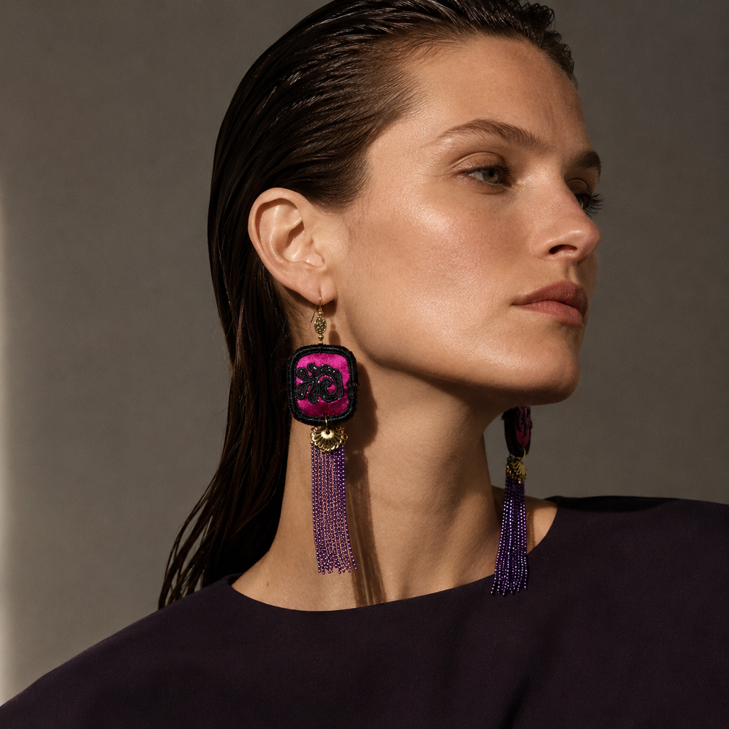 Vintage Embroidery Earrings | Heritage