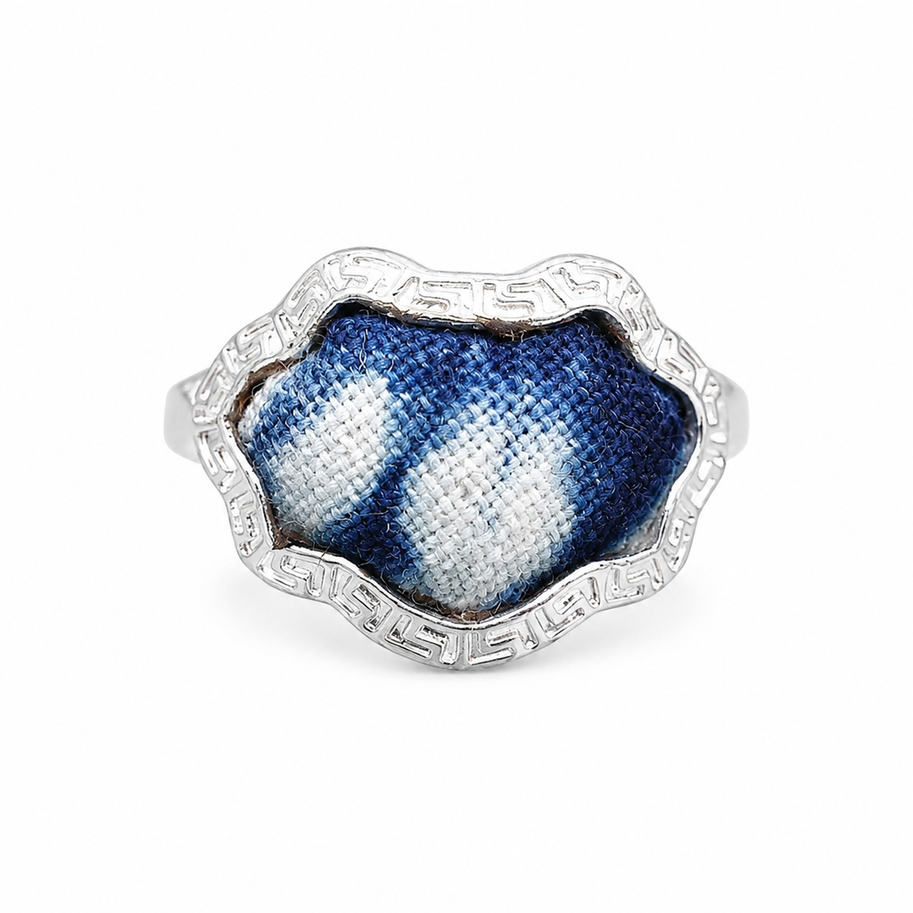 Vintage Embroidery & Indigo Ring | Heritage
