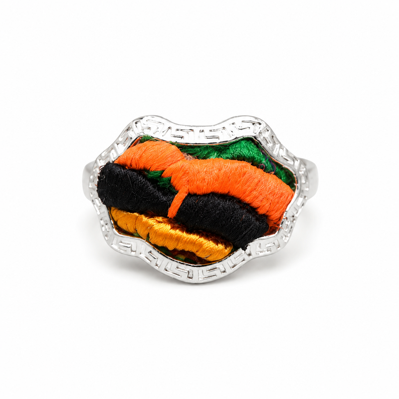 Vintage Embroidery & Indigo Ring | Heritage