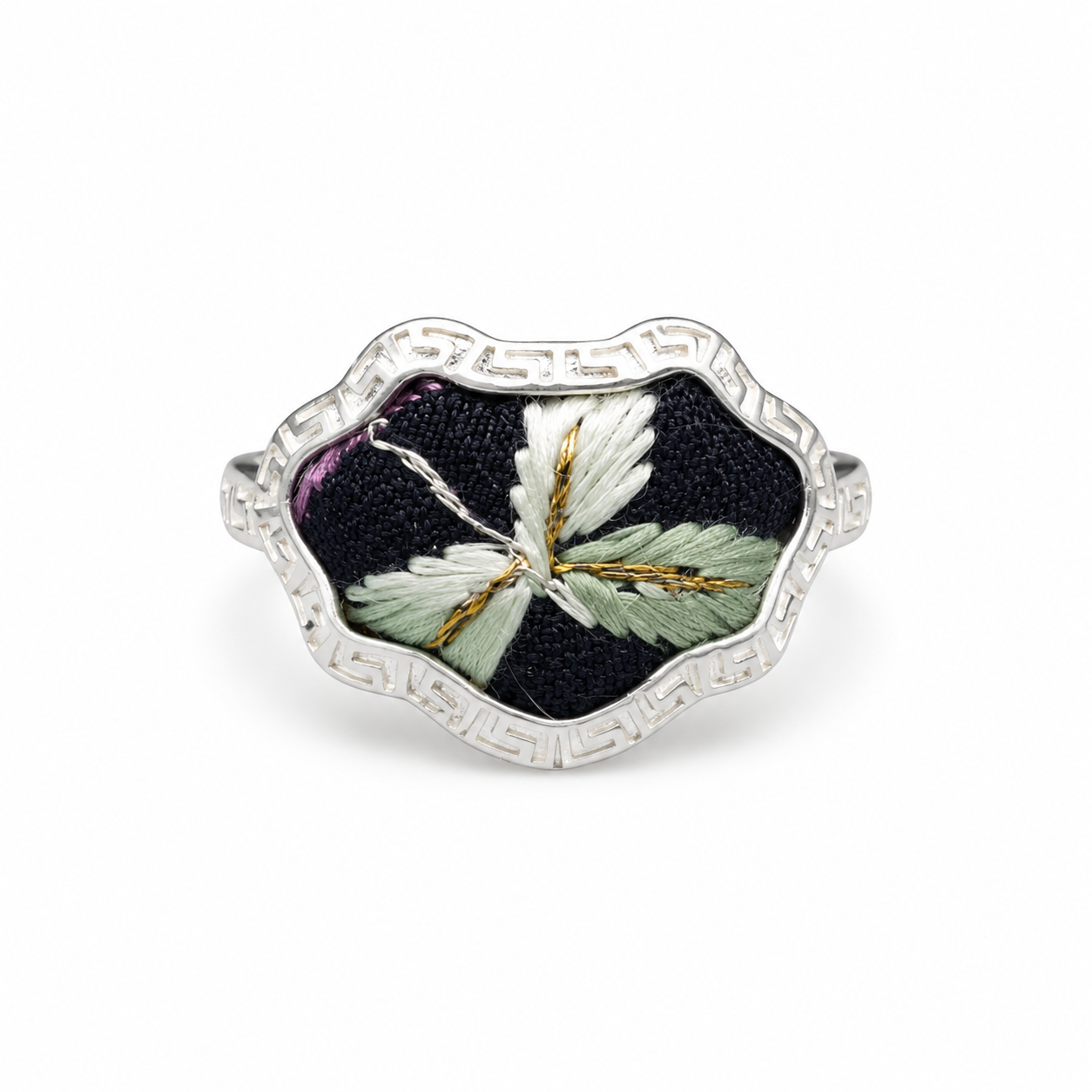Vintage Embroidery & Indigo Ring | Heritage
