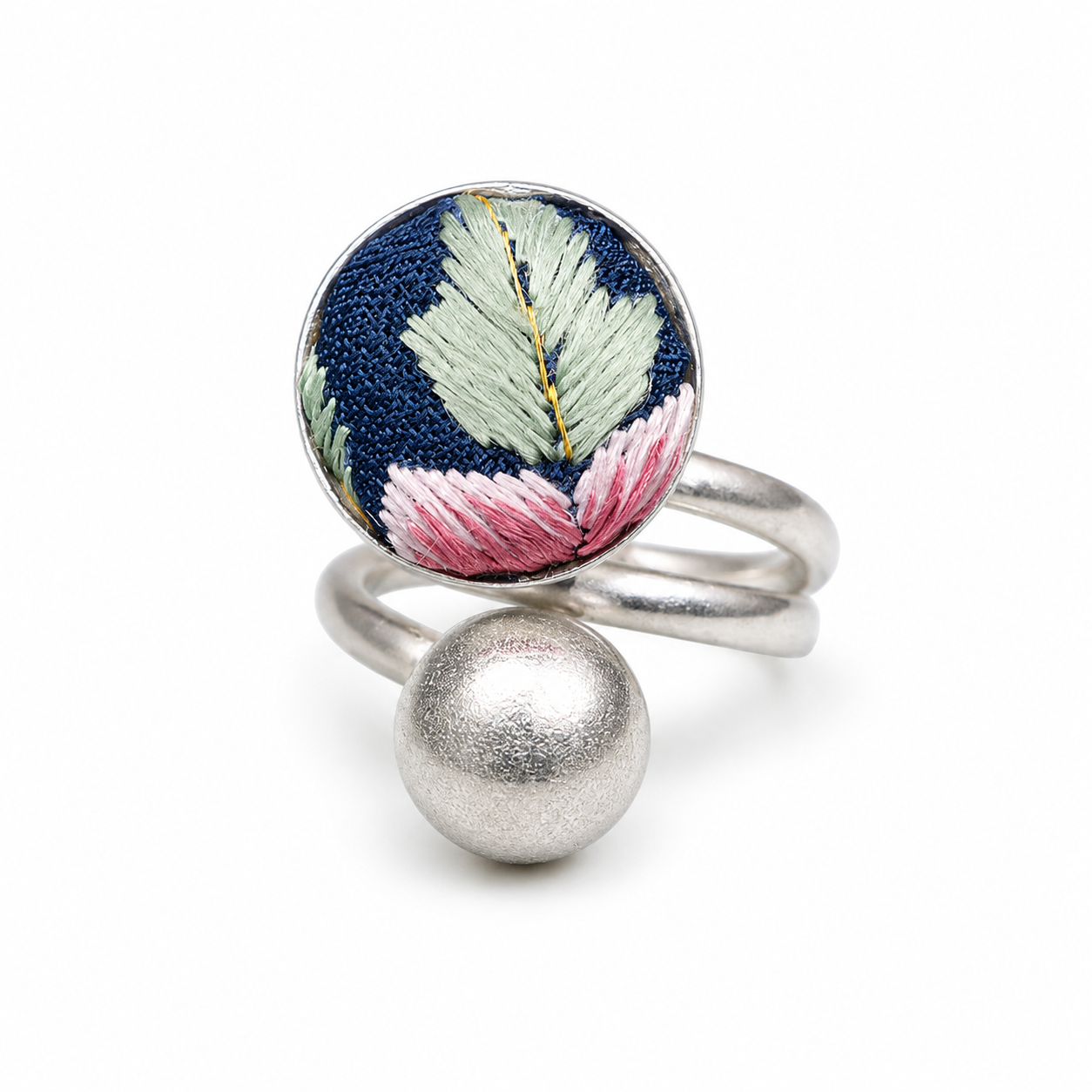 Vintage Embroidery & Indigo Ring | Heritage
