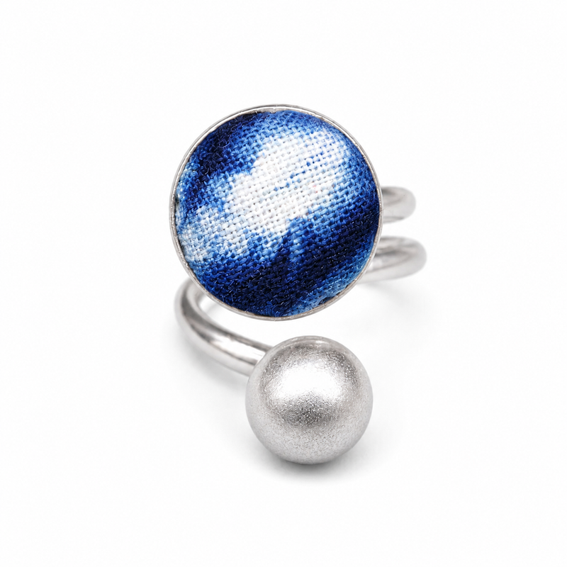 Vintage Embroidery & Indigo Ring | Heritage