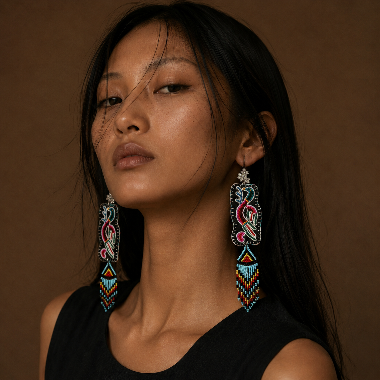 Vintage Embroidery Earrings | Heritage