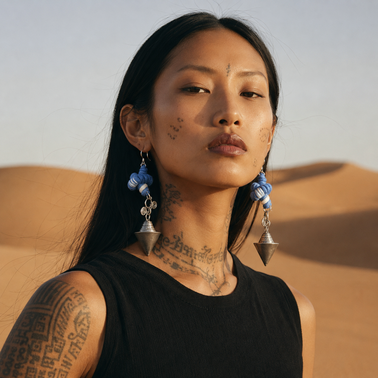 Miao Silver Earrings | Ethnic Heritage