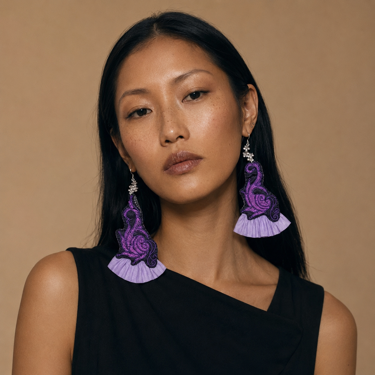 Vintage Embroidery Earrings | Heritage