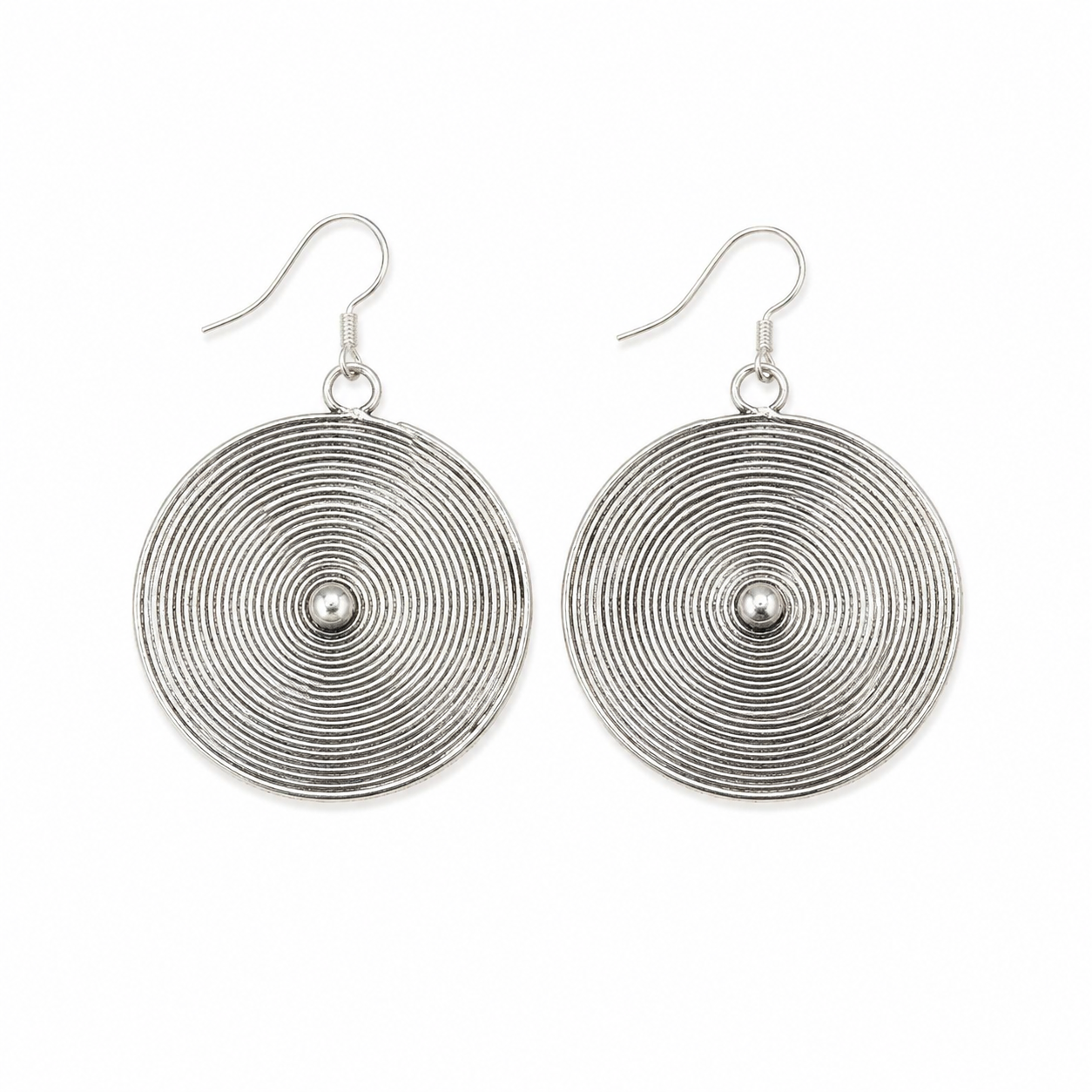 Miao Silver Earrings | Ethnic Heritage
