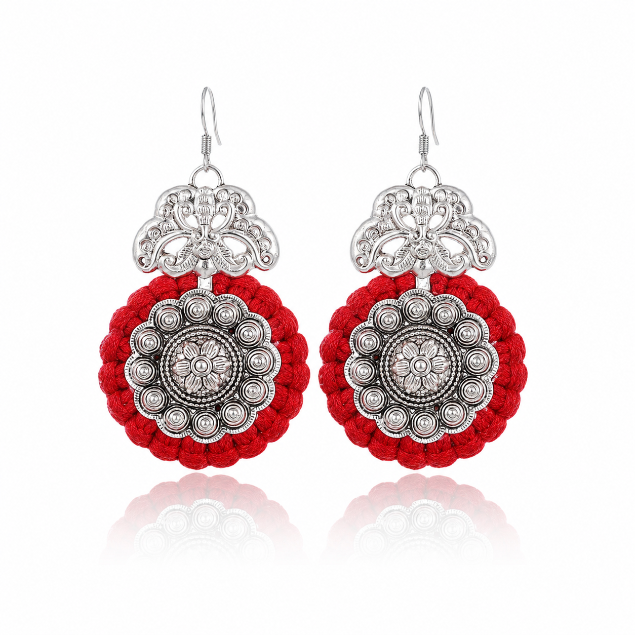 Miao Silver Earrings  | Ethnic Heritage