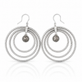 Miao Silver Earrings  | Ethnic Heritage