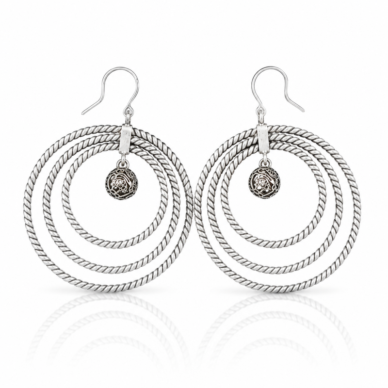 Miao Silver Earrings  | Ethnic Heritage