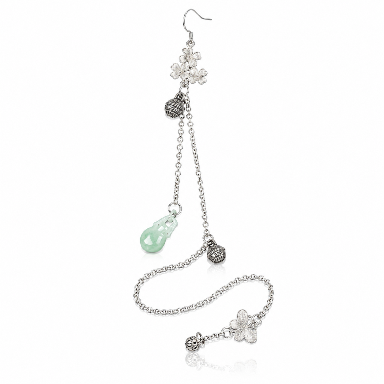 Miao Silver Earrings | Ethnic Heritage
