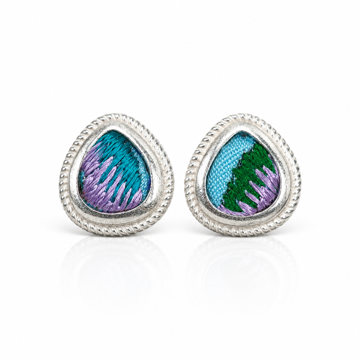 Vintage Embroidery Earrings  | Heritage