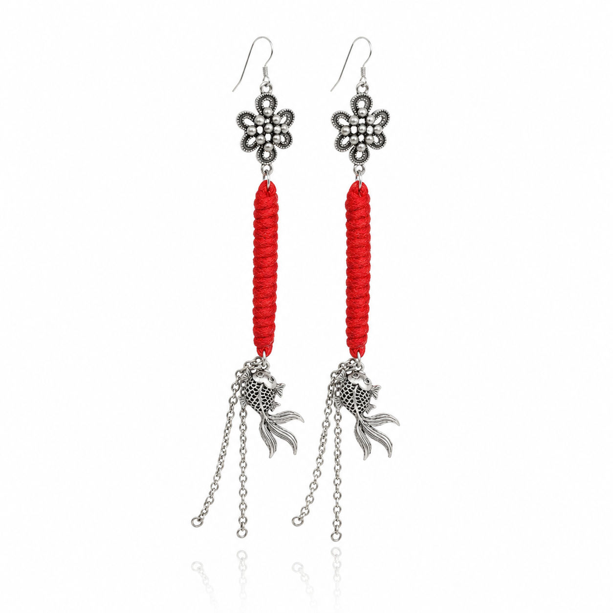 Miao Silver Earrings | Ethnic Heritage