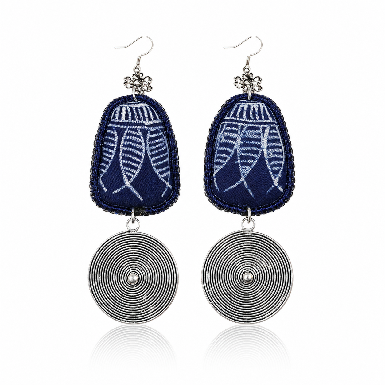 Miao Silver Earrings| Ethnic Heritage