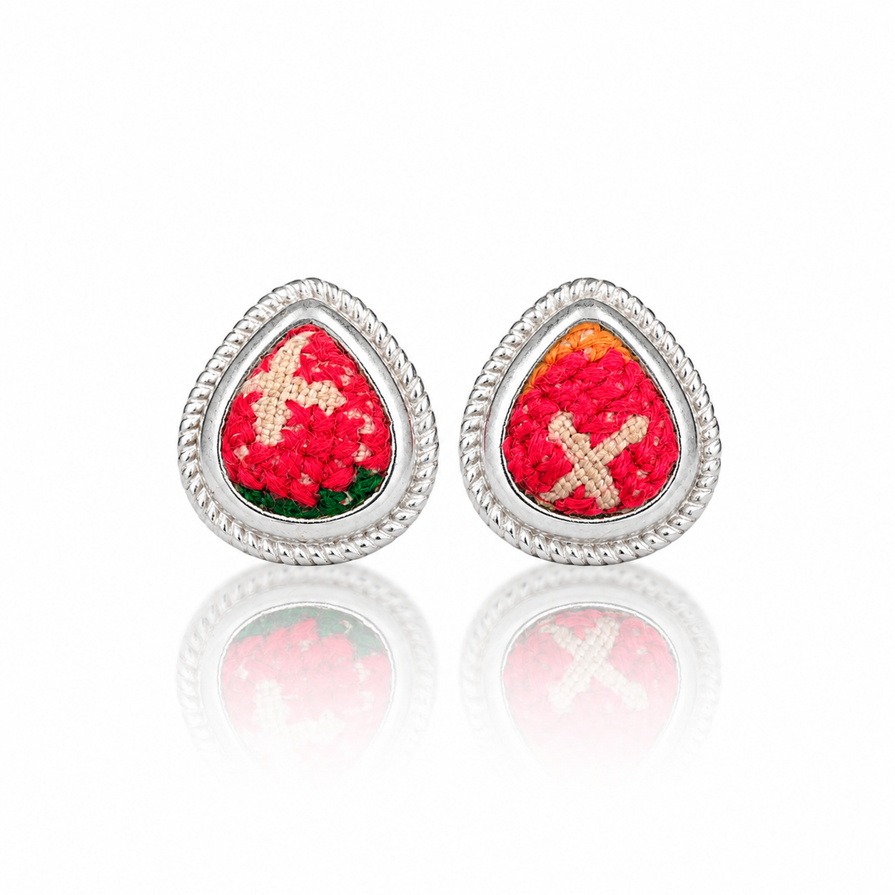 Vintage Embroidery Earrings  | Heritage