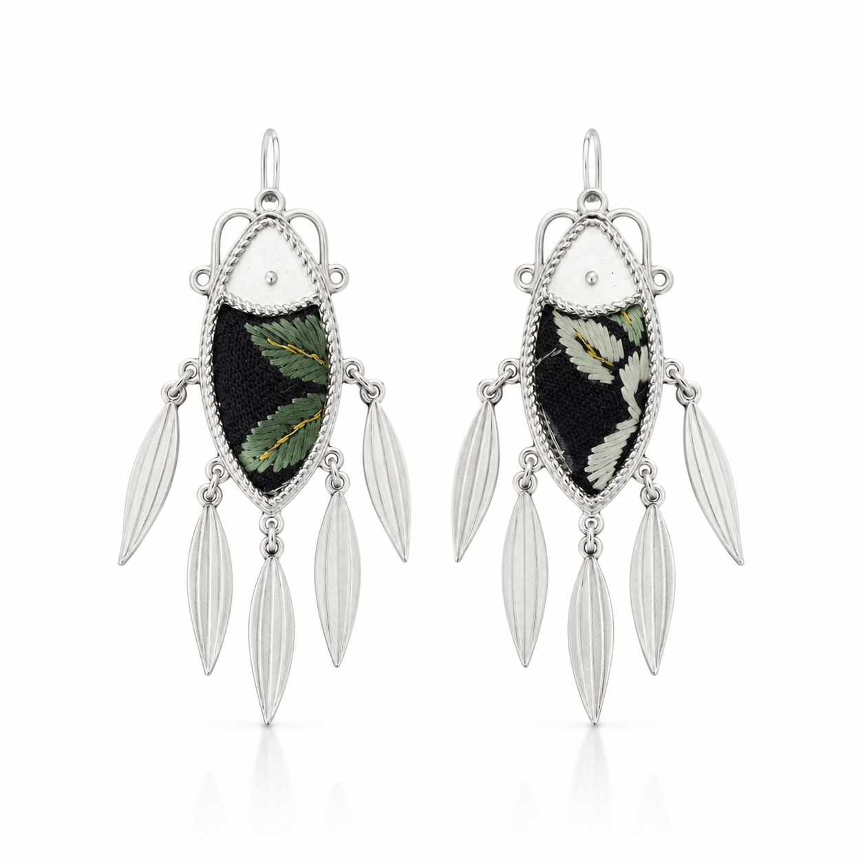 Vintage Embroidery Earrings | Heritage