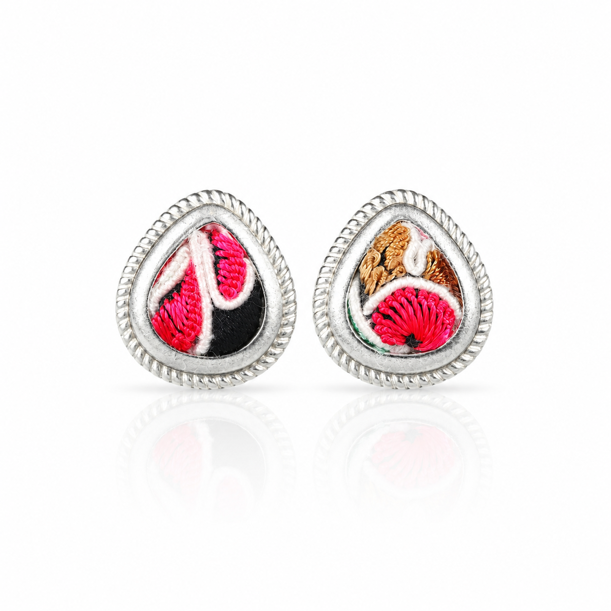 Vintage Embroidery Earrings  | Heritage