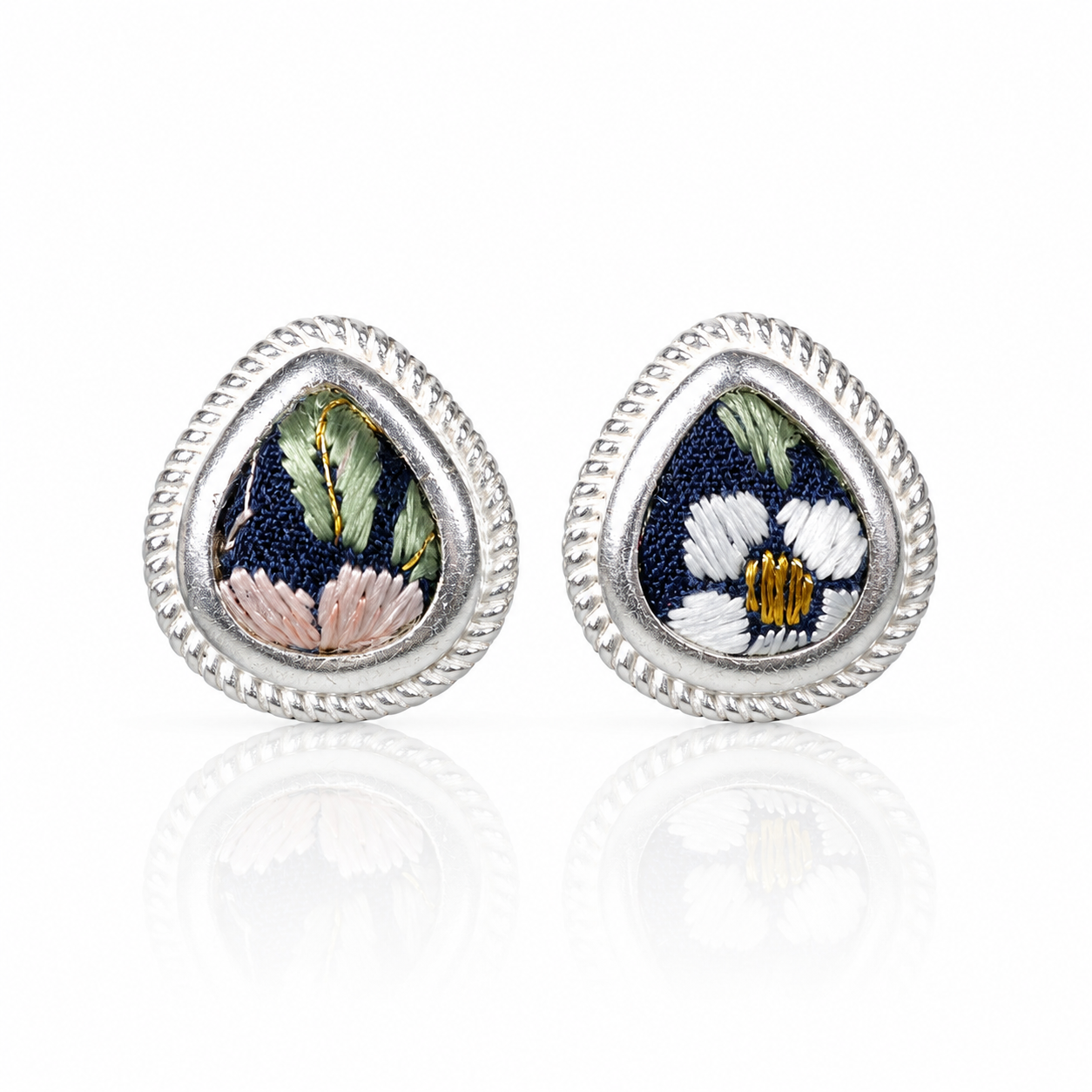 Vintage Embroidery Earrings  | Heritage