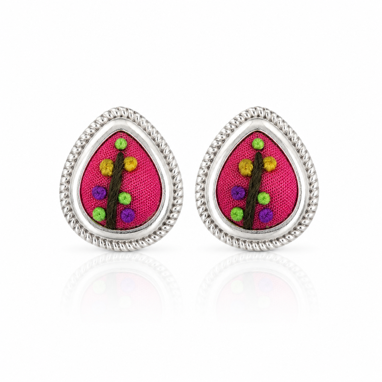 Vintage Embroidery Earrings  | Heritage