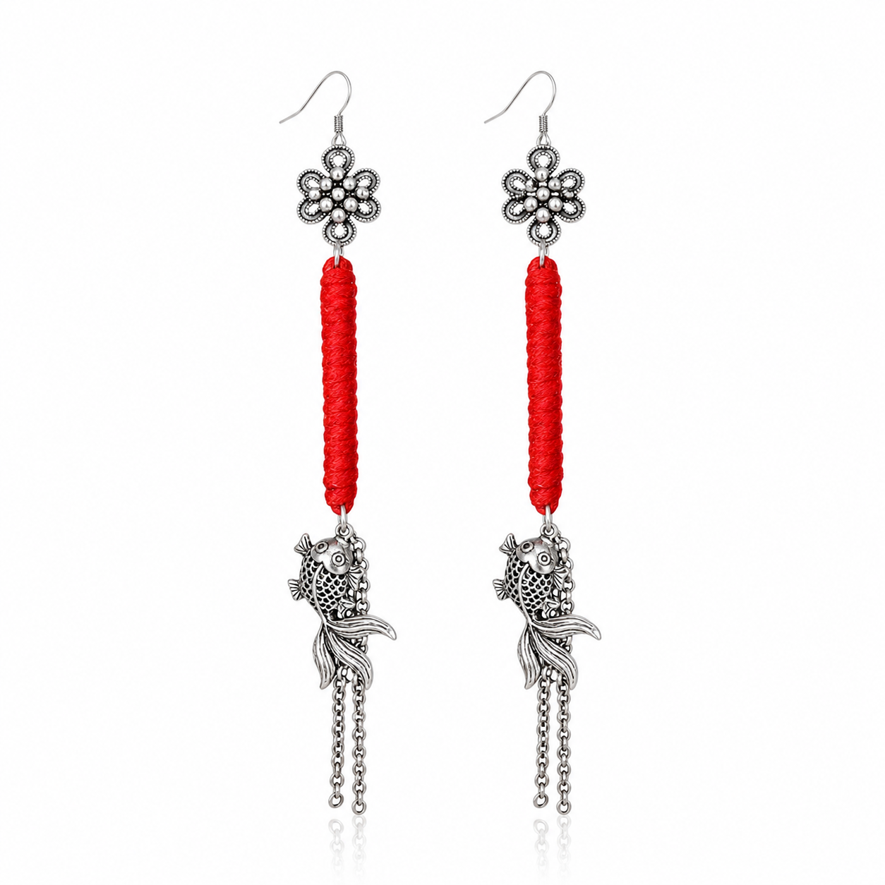 Miao Silver Earrings | Ethnic Heritage