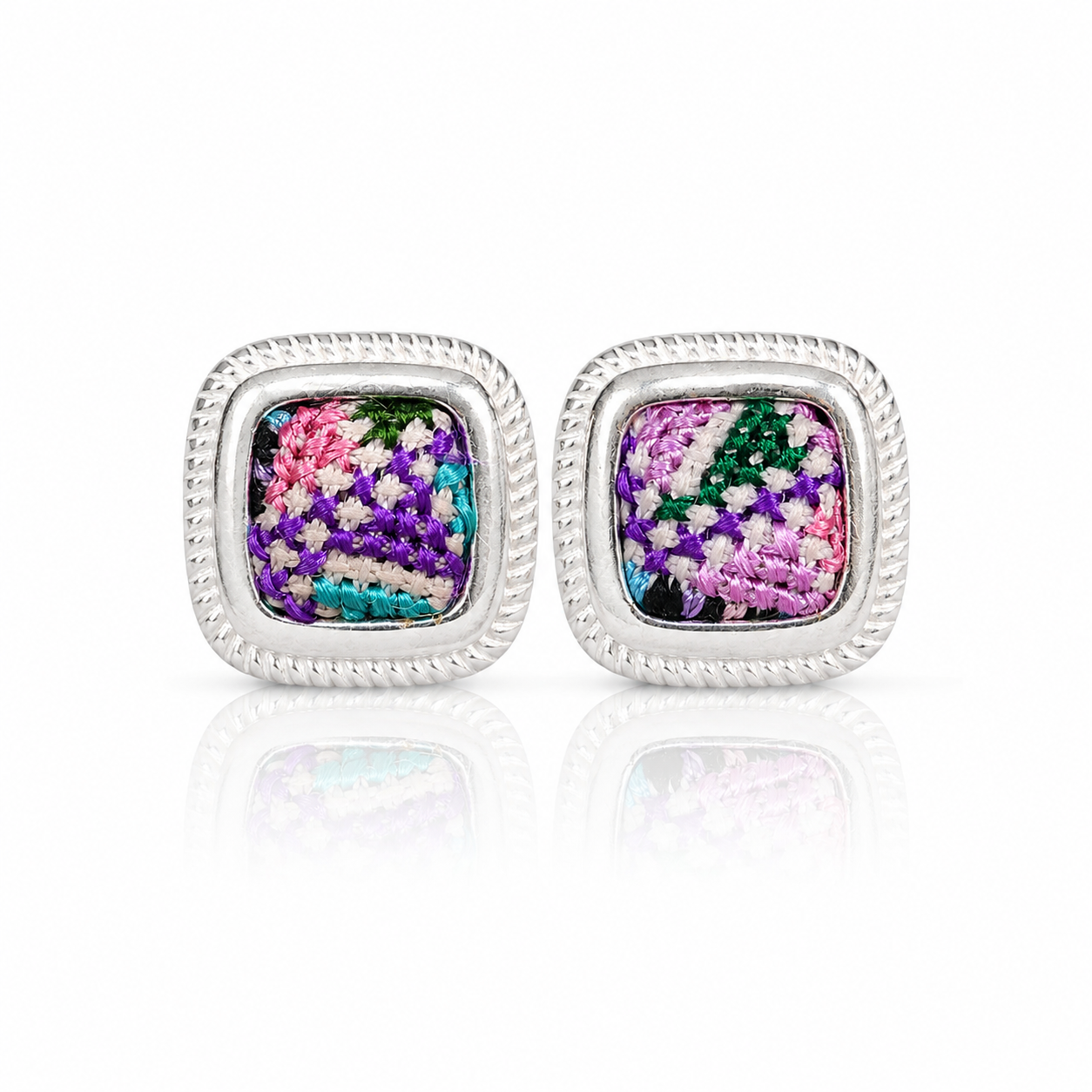 Vintage Embroidery Earrings | Heritage