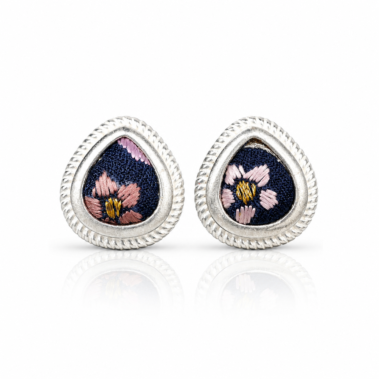 Vintage Embroidery Earrings  | Heritage