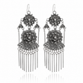 Miao Silver Earrings| Ethnic Heritage