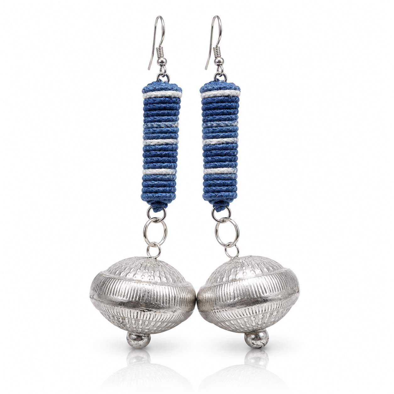 Miao Silver Earrings | Ethnic Heritage