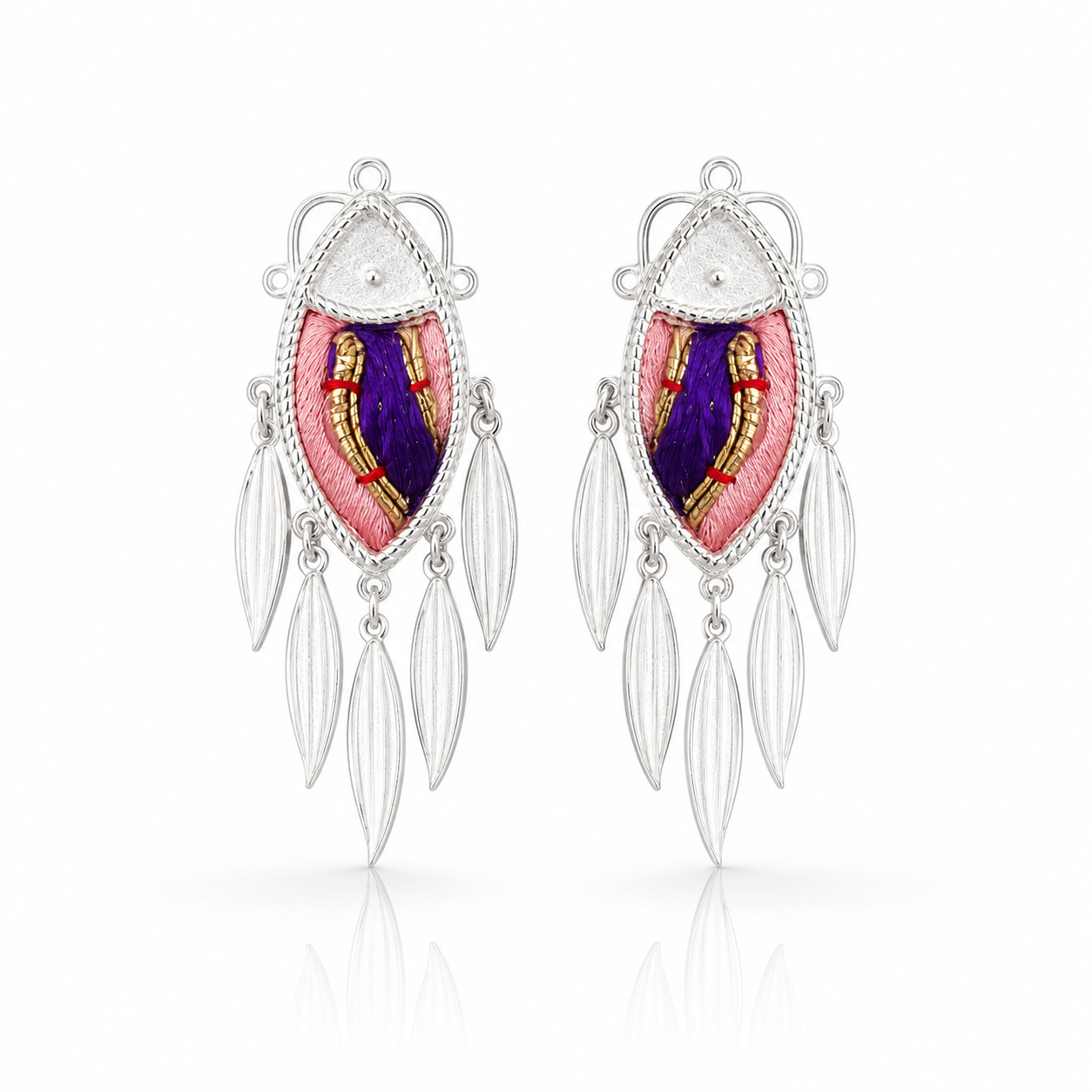 Vintage Embroidery Earrings | Heritage