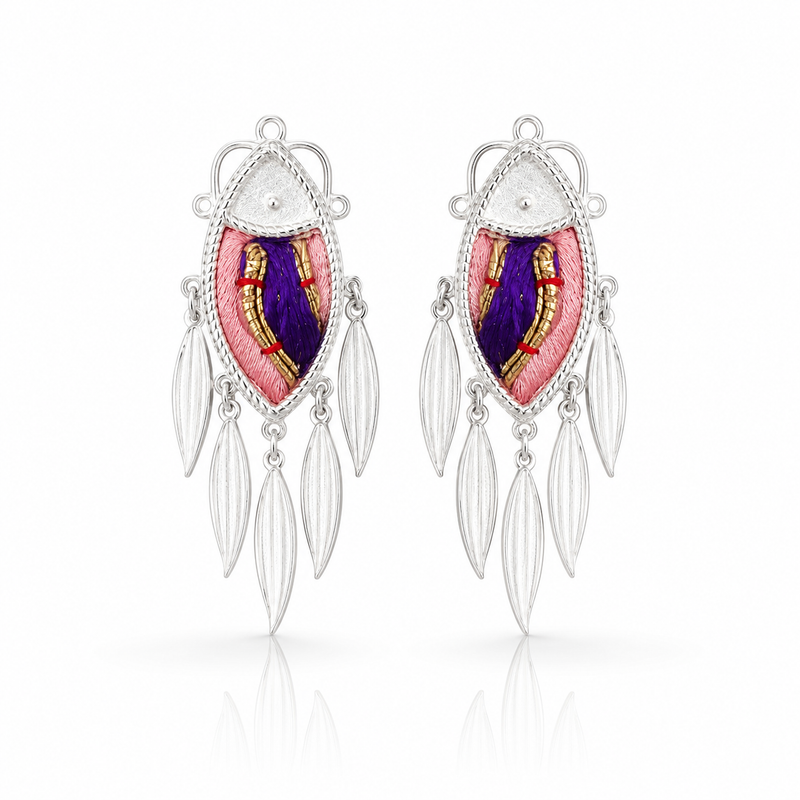 Vintage Embroidery Earrings | Heritage