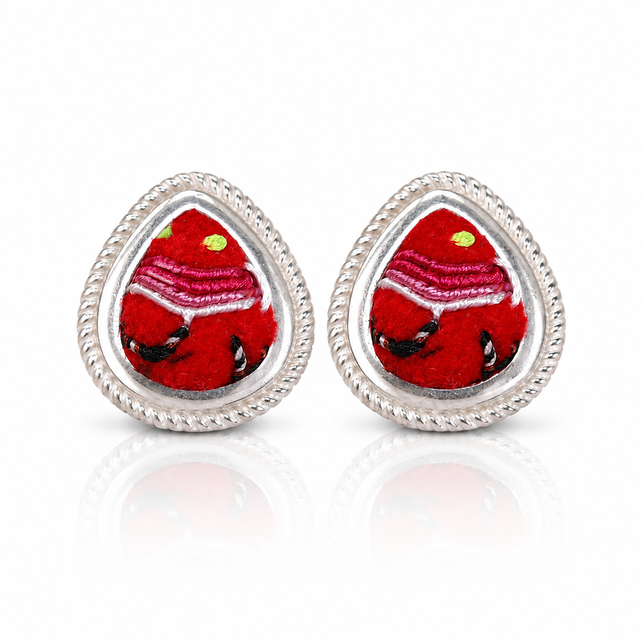 Vintage Embroidery Earrings  | Heritage
