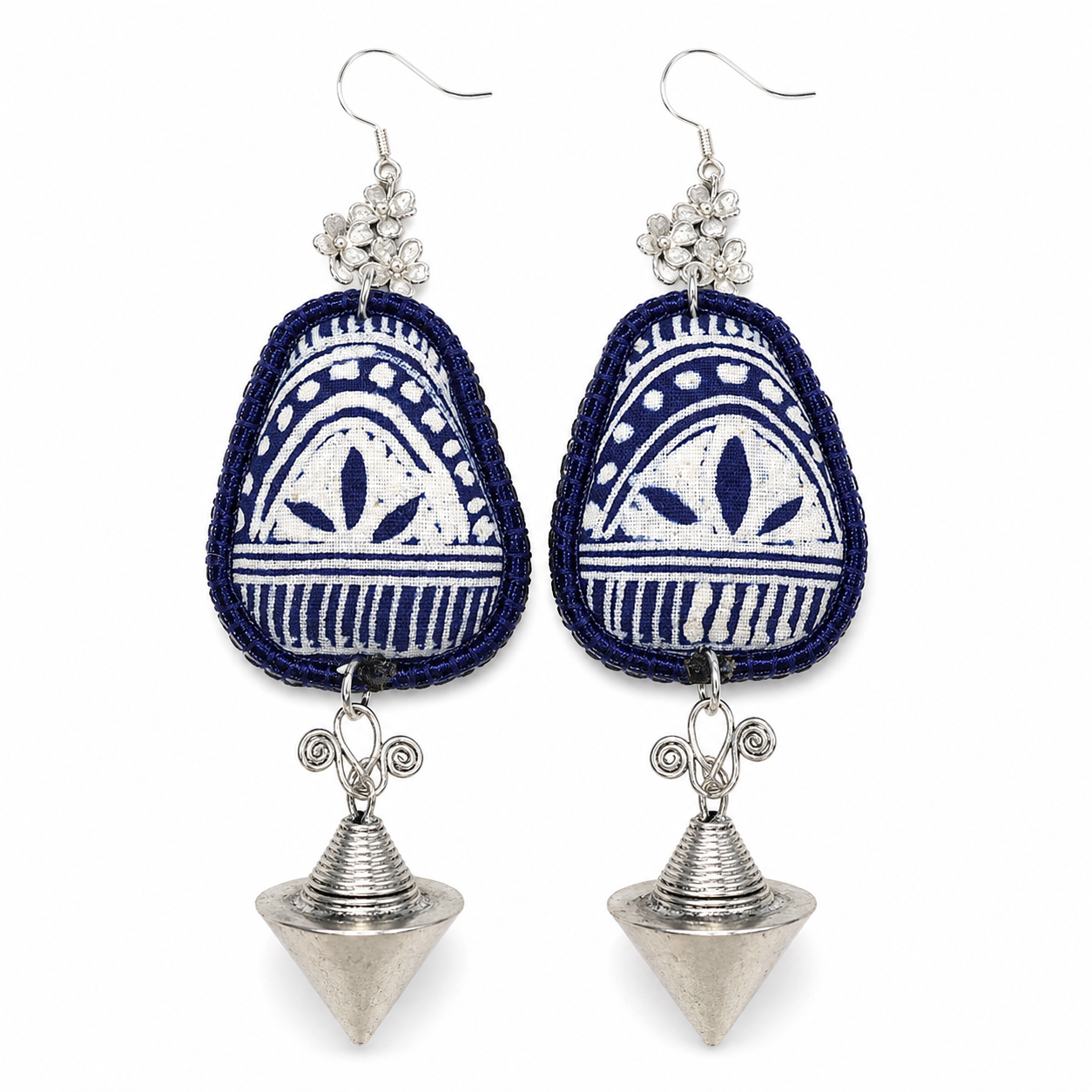 Miao Silver Earrings| Ethnic Heritage