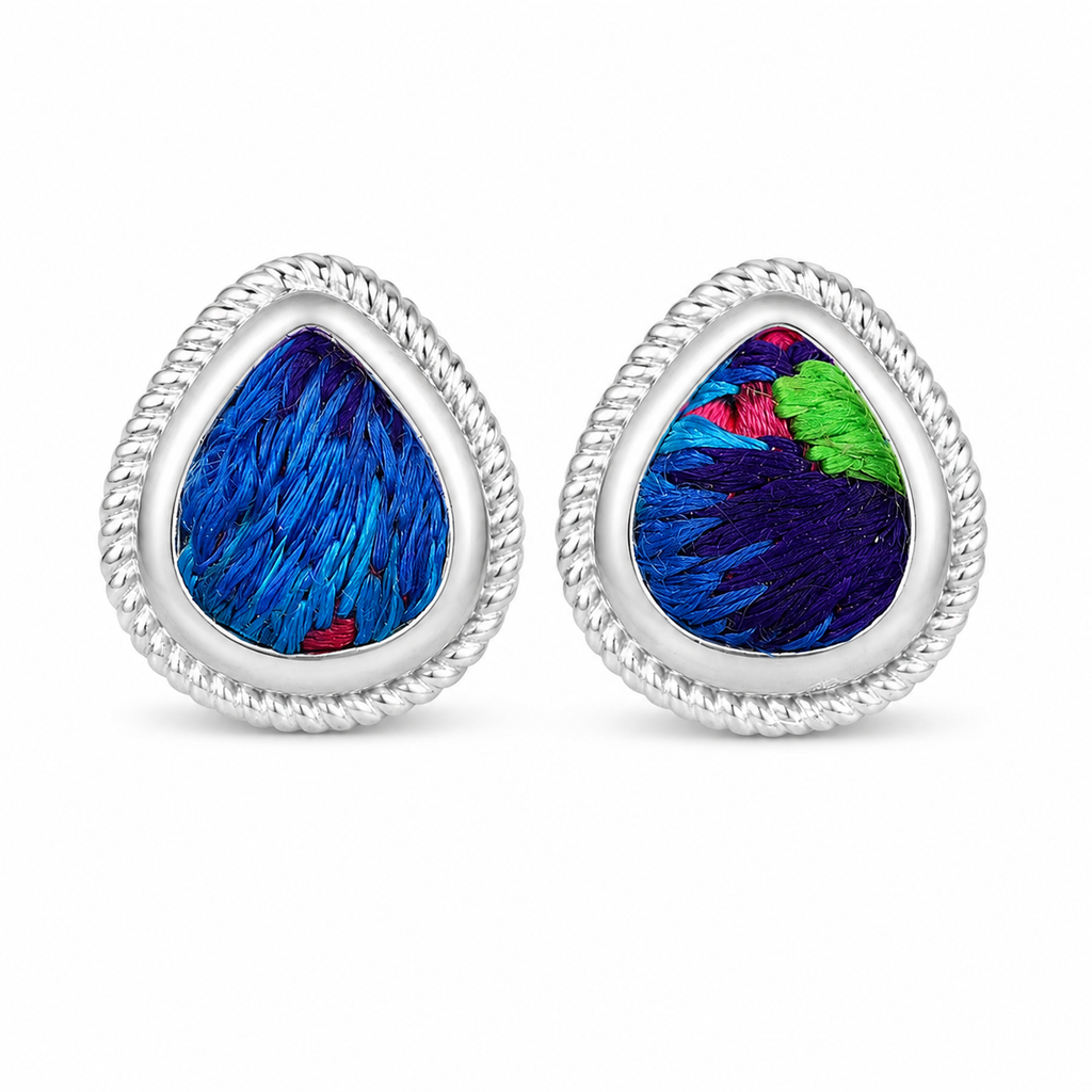 Vintage Embroidery Earrings  | Heritage