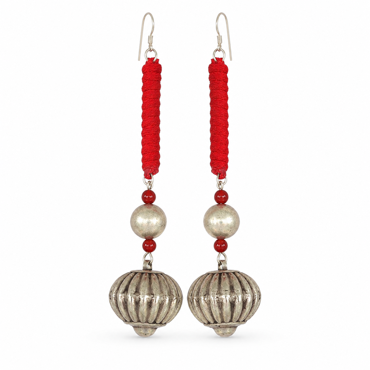 Miao Silver Earrings | Ethnic Heritage