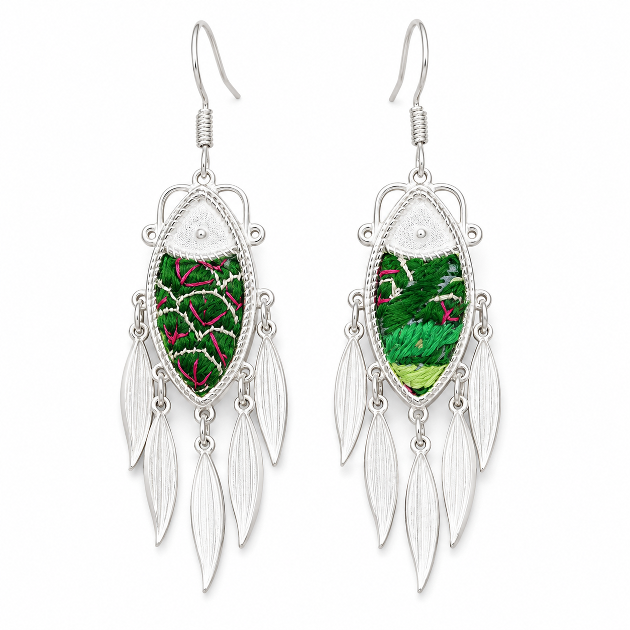 Vintage Embroidery Earrings | Heritage