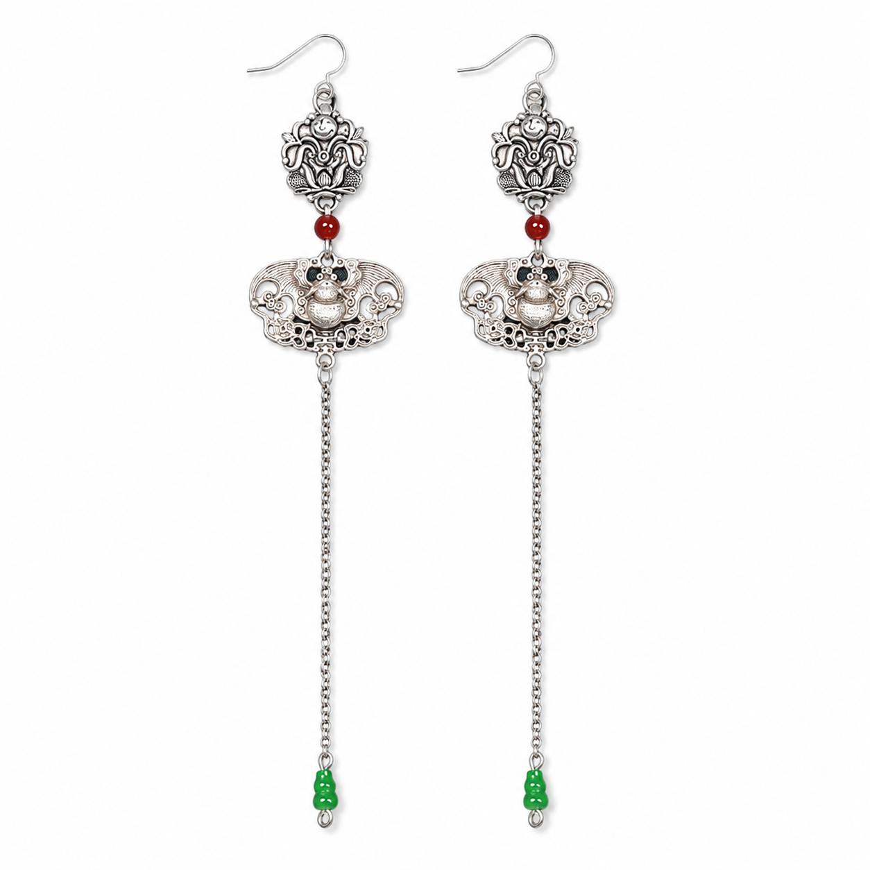 Miao Silver Earrings | Ethnic Heritage