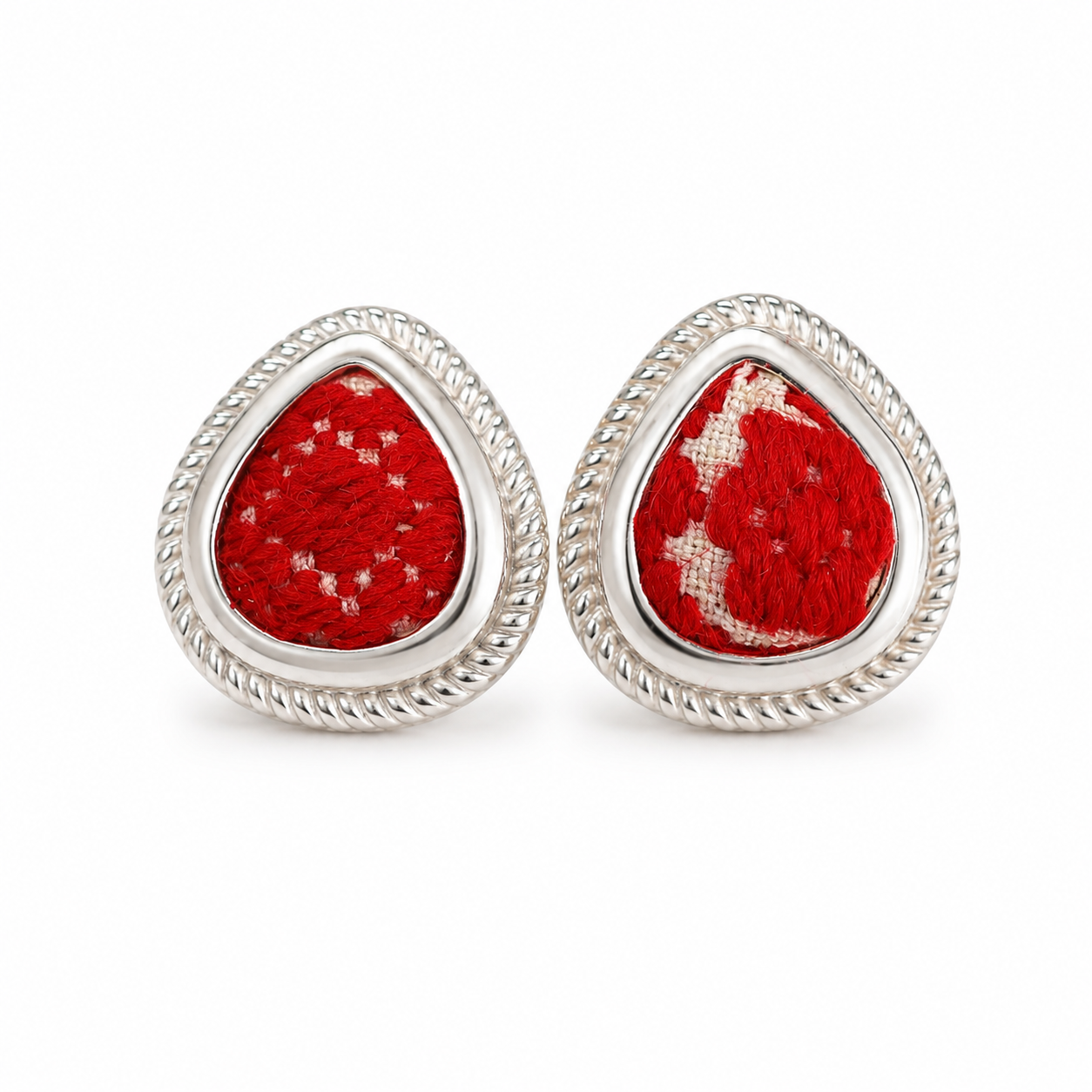 Vintage Embroidery Earrings  | Heritage